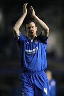 Images Dated 22nd November 2011: Stephen Caldwell and Birmingham City Fans Celebrate Championship Victory Over Burnley at St
