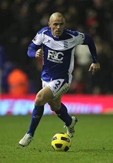 Images Dated 28th December 2010: Stephen Carr in Action: Birmingham City vs Manchester United (Premier League, St)