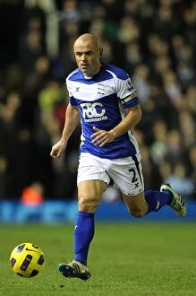 Images Dated 2nd February 2011: Stephen Carr in Action: Birmingham City vs Manchester City (Premier League, 02-02-2011)