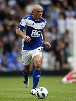 Images Dated 2nd October 2010: Stephen Carr in Action: Birmingham City vs Everton, Barclays Premier League (October 2, 2010, St)