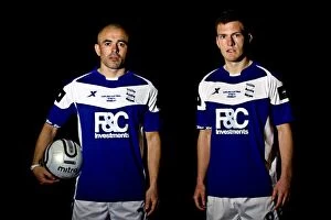Photocall Collection: Stephen Carr and Craig Gardner (r), Birmingham City
