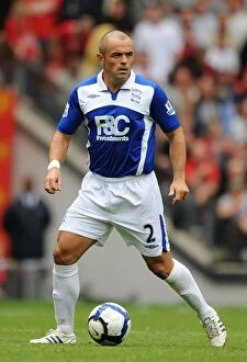 Images Dated 16th August 2009: Stephen Carr at Old Trafford: Birmingham City vs. Manchester United - Barclays Premier League