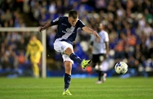 Images Dated 21st August 2015: Stephen Gleeson Scores First Goal for Birmingham City Against Derby County in Sky Bet Championship