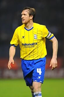 Images Dated 13th March 2012: Steven Caldwell Leads Birmingham City in Championship Clash at The King Power Stadium (13-03-2012)