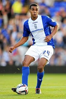 Images Dated 6th August 2013: Tom Adeyemi in Action: Birmingham City vs. Plymouth Argyle, Capital One Cup Round 1 (September 6)