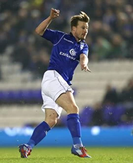 Images Dated 19th February 2013: Wade Elliott in Action: Birmingham City vs. Sheffield Wednesday, Npower Championship (19-02-2013)