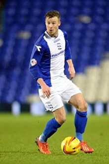 Images Dated 1st January 2014: Wade Elliott Leads Birmingham City Against Barnsley in Sky Bet Championship (January 1, 2014, St)
