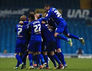 Images Dated 5th January 2013: Wade Elliott's Thrilling First Goal: Birmingham City's FA Cup Triumph Over Leeds United (05-01-2013)