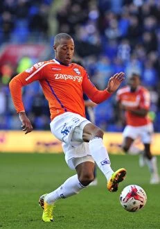 Images Dated 21st March 2015: Wes Thomas in Action: Cardiff City vs. Birmingham City - Sky Bet Championship Clash