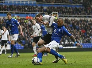 Images Dated 9th March 2013: Wes Thomas's Thrilling Winner: Birmingham City Triumphs Over Derby County in Npower Championship